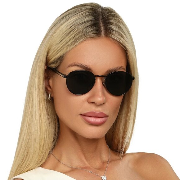 Prada Women Sunglasses Black Polarized Round PRB51S 1AB5Z1  display picture 3